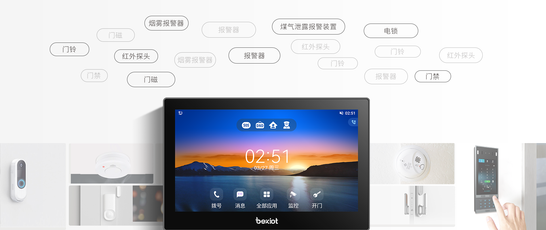 丰富拓展接口，安防设备联动