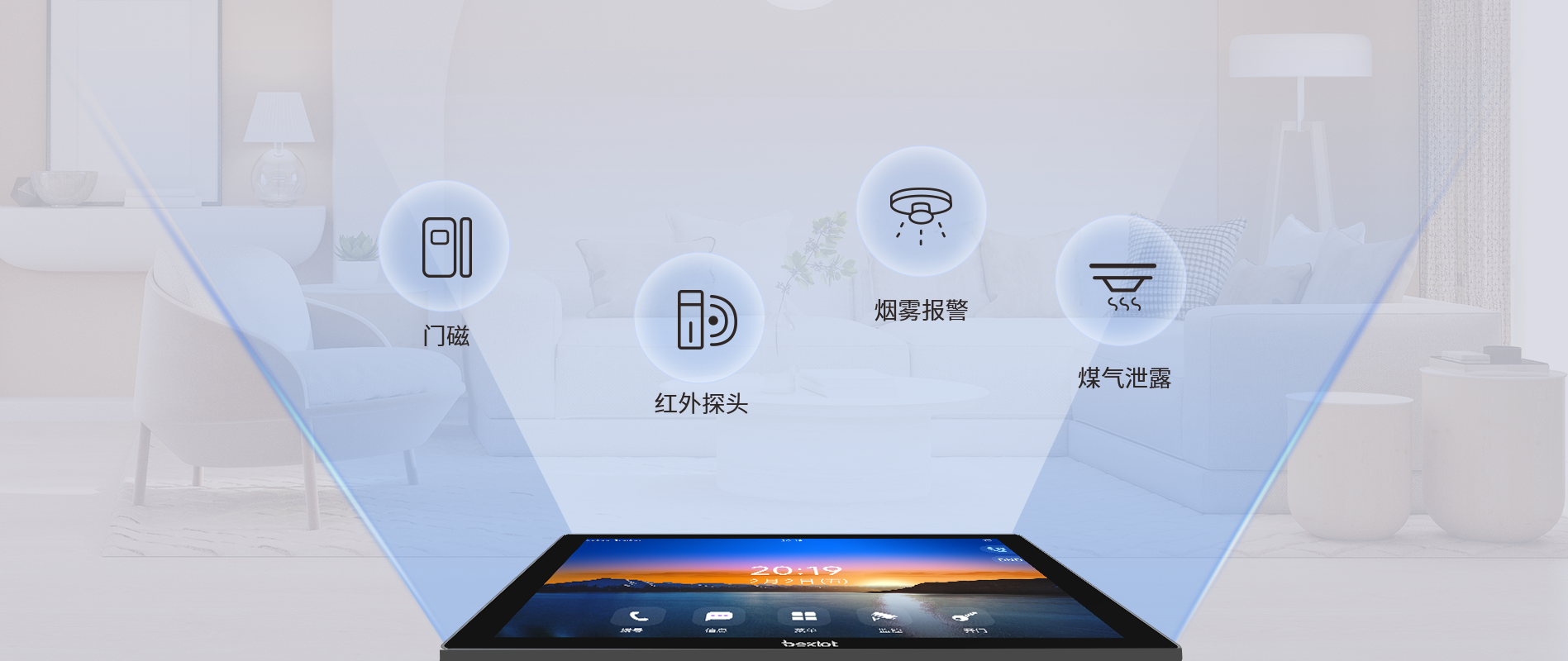 丰富拓展接口   安防设备联动