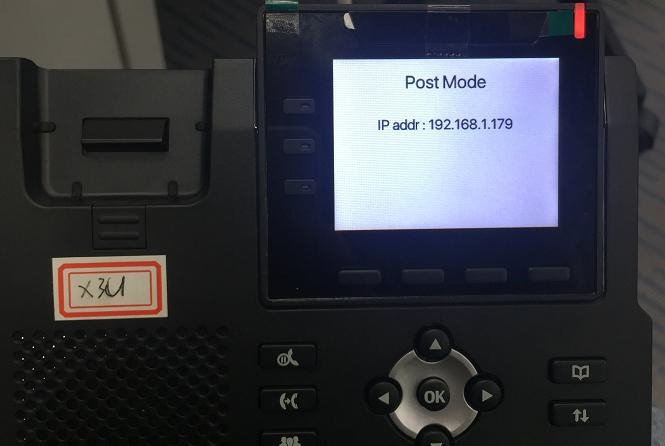 话机进入 post 模式