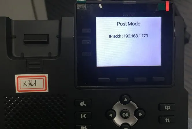 话机进入 post 模式