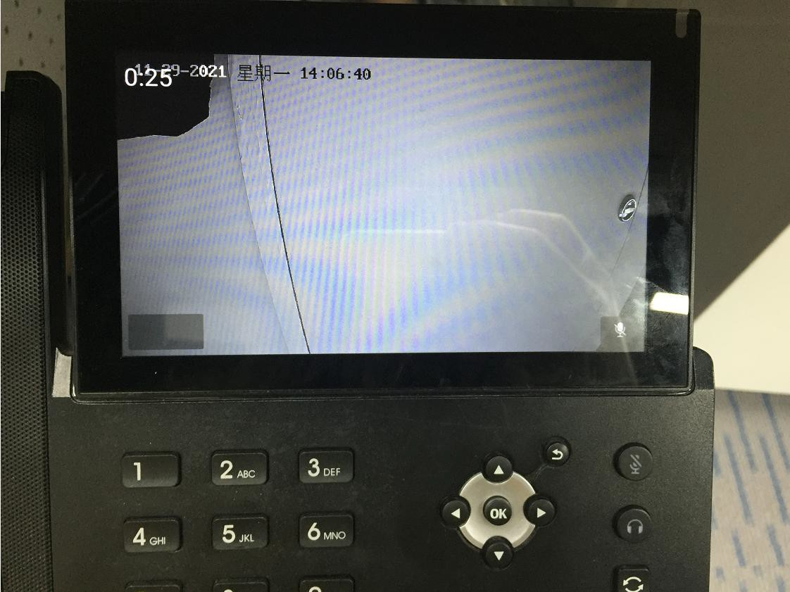 X7A话机快捷键调用摄像头成功