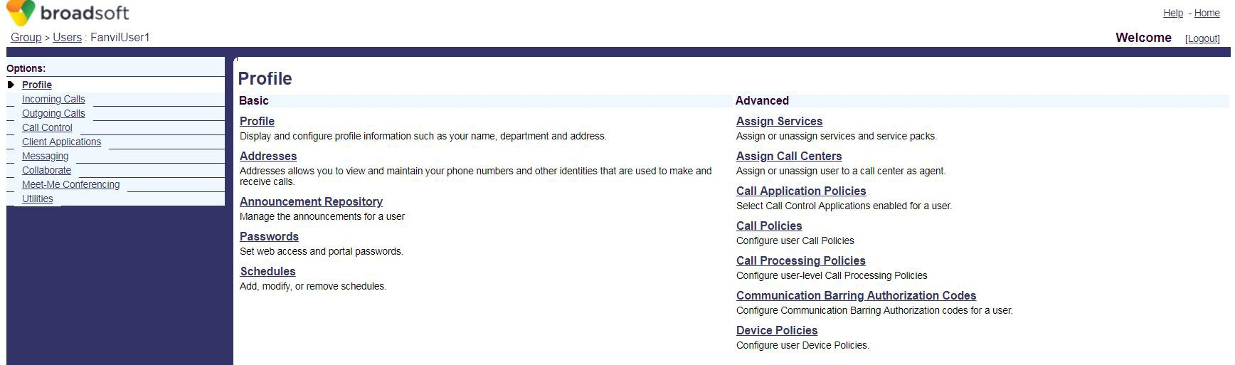 进入到选择的账号的配置界面