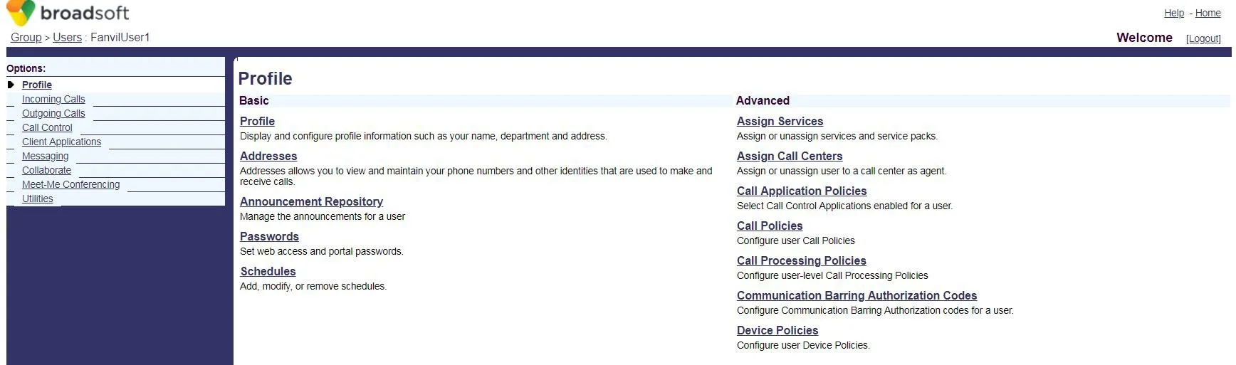进入到选择的账号的配置界面