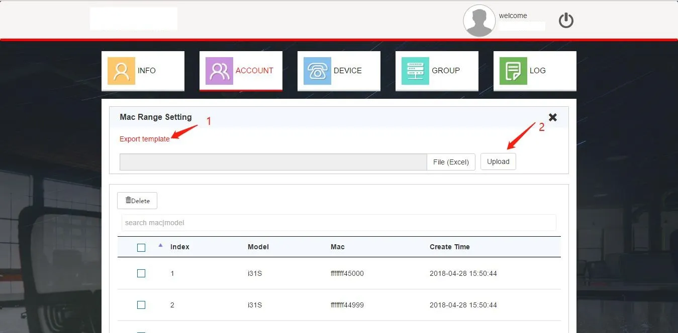  进入MAC 地址分配界面
