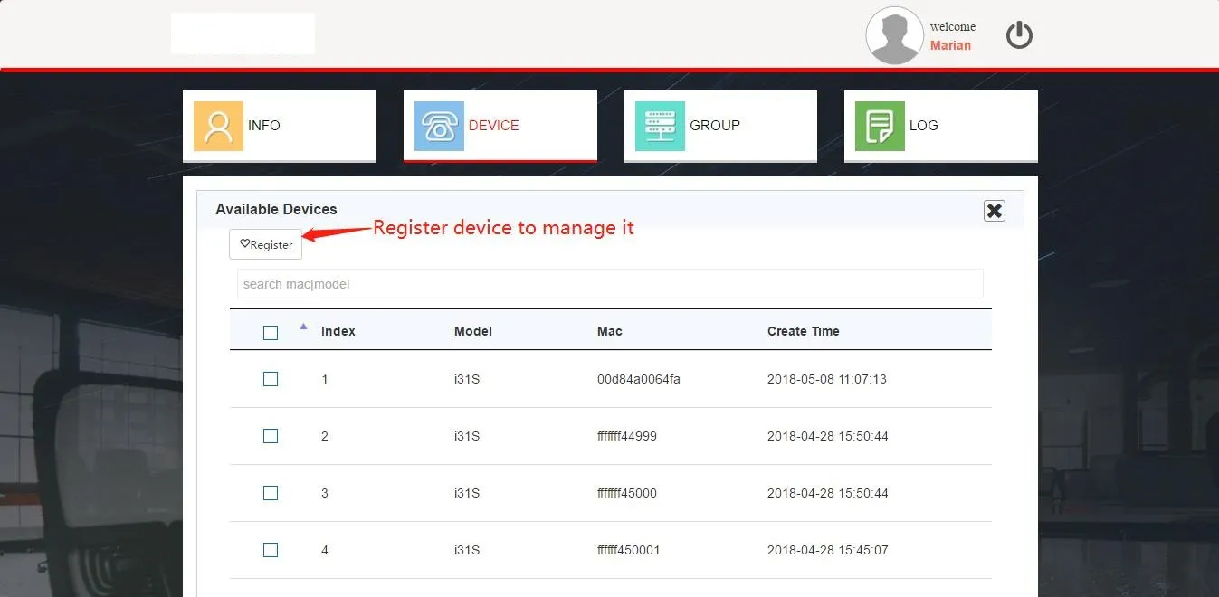 查看有效设备操作示意图