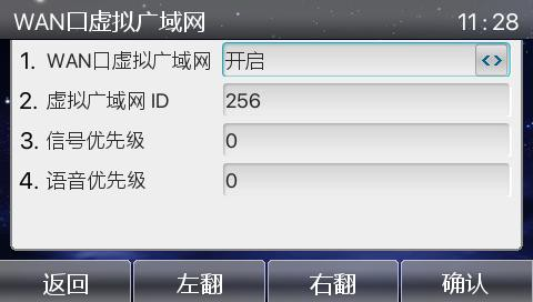  WAN VLAN 配置界面