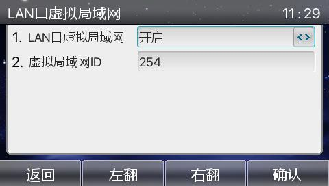 LAN VLAN 配置界面