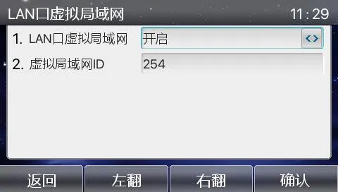 LAN VLAN 配置界面