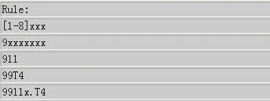 视频话机拨号规则