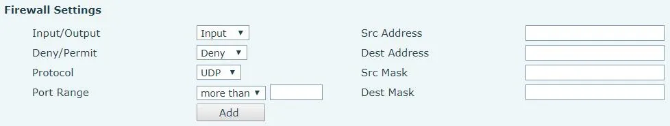 防火墙功能配置