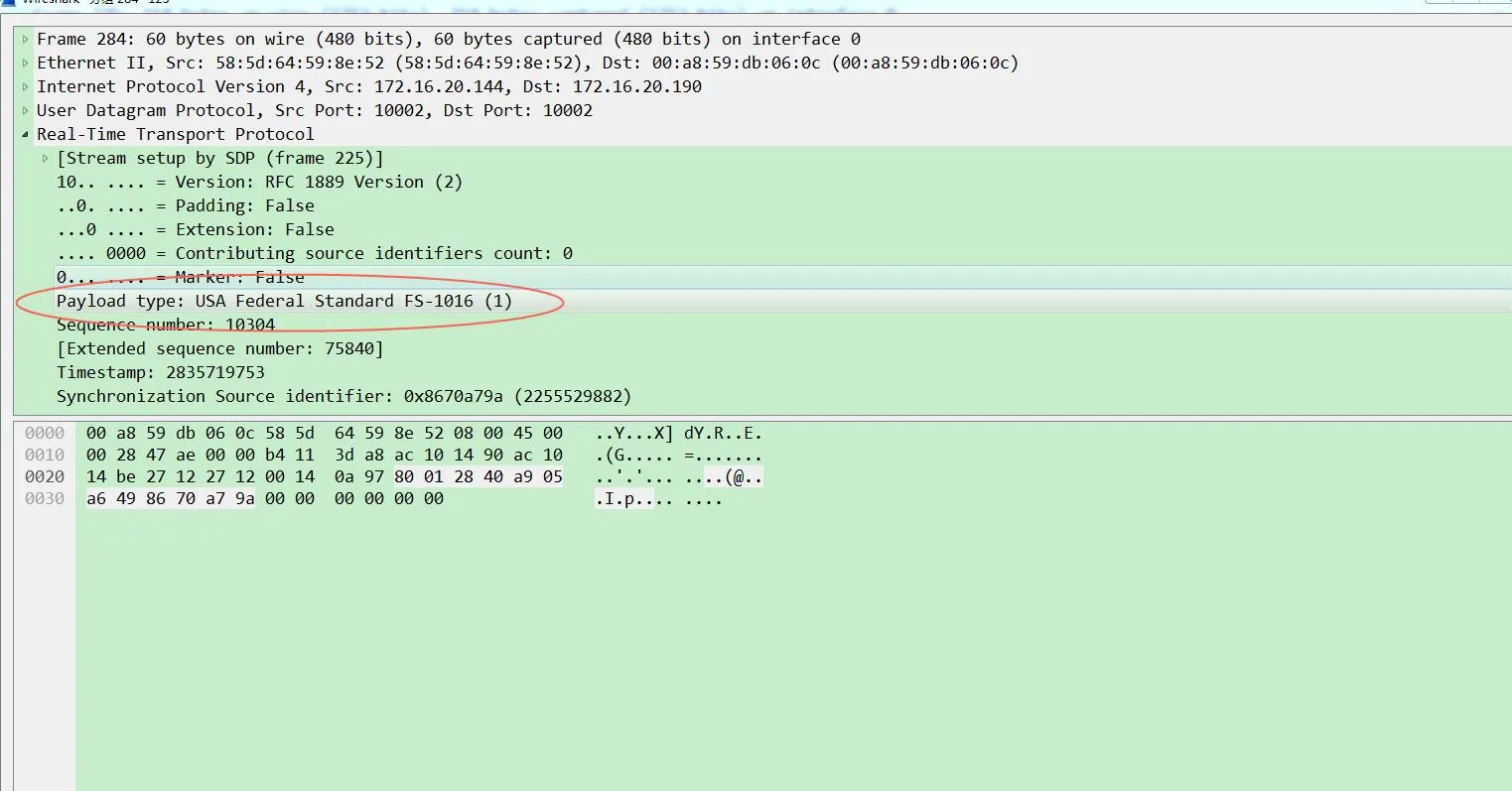 完整的 RTP Keep Alive 包