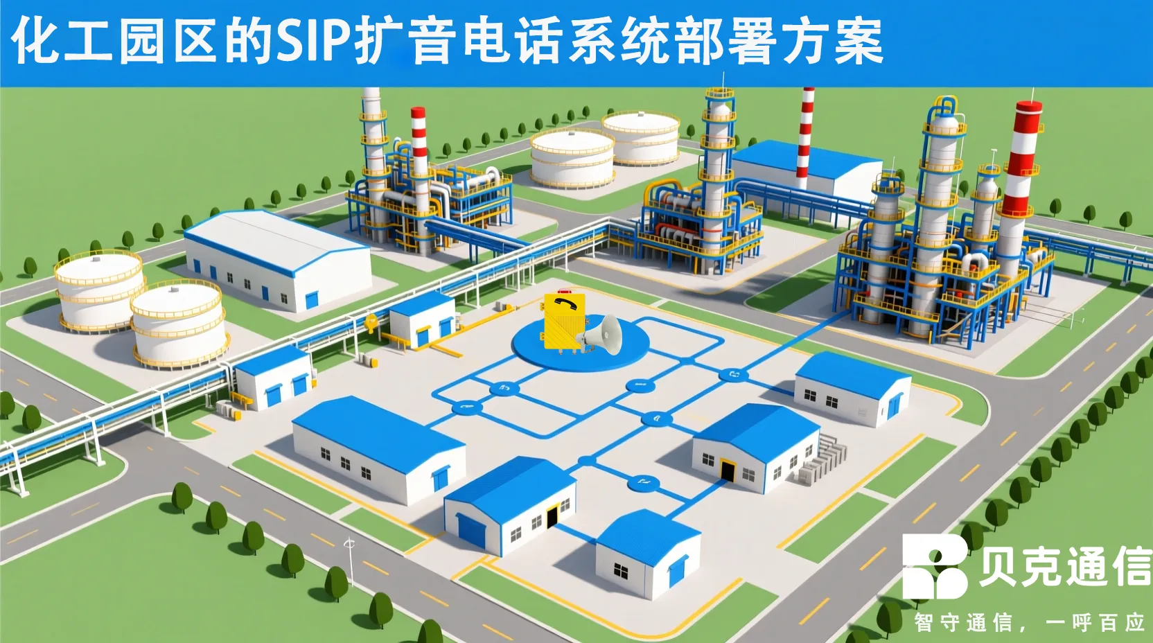 SIP扩音电话系统在大型化工园区的部署方案