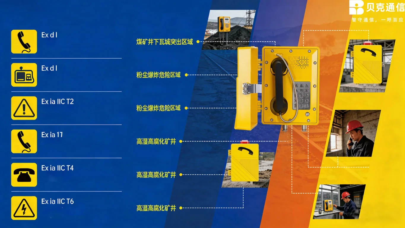 矿用防爆电话的防爆等级与适用环境匹配度分析