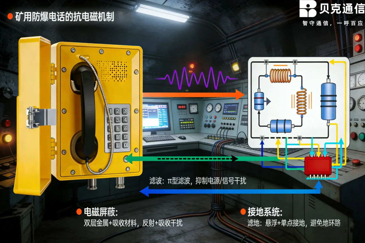 矿用防爆电话的电磁兼容性与工业环境适应性研究