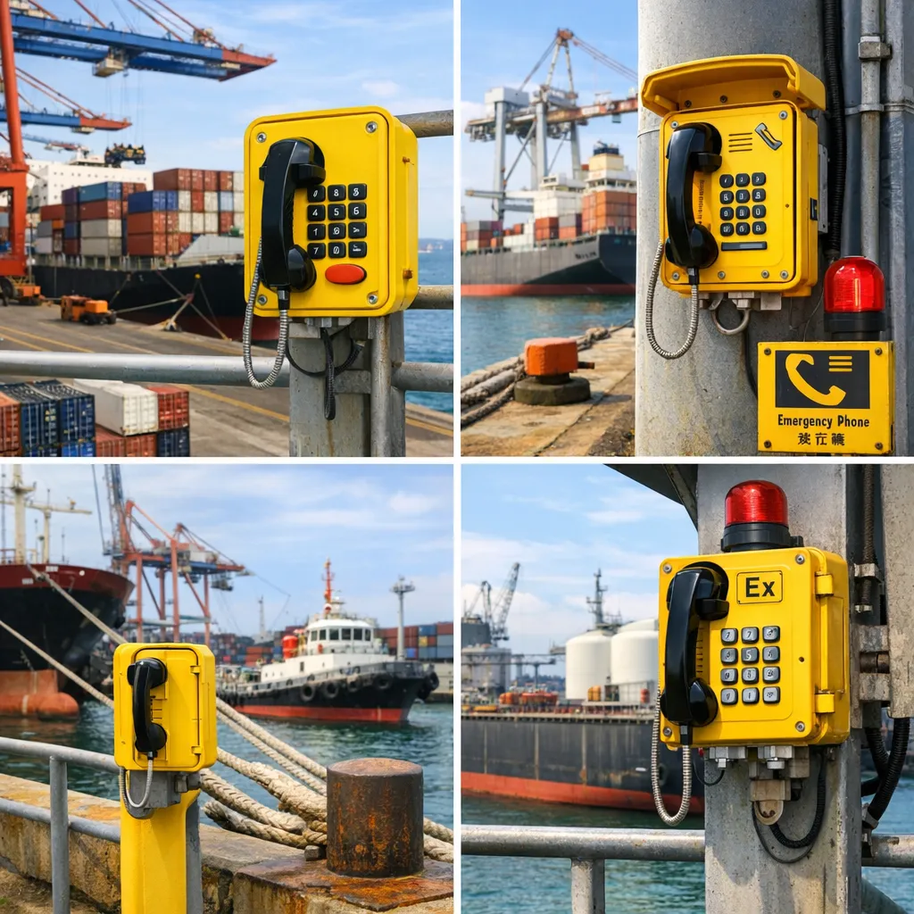 工业电话在港口和码头场景中的应用布局