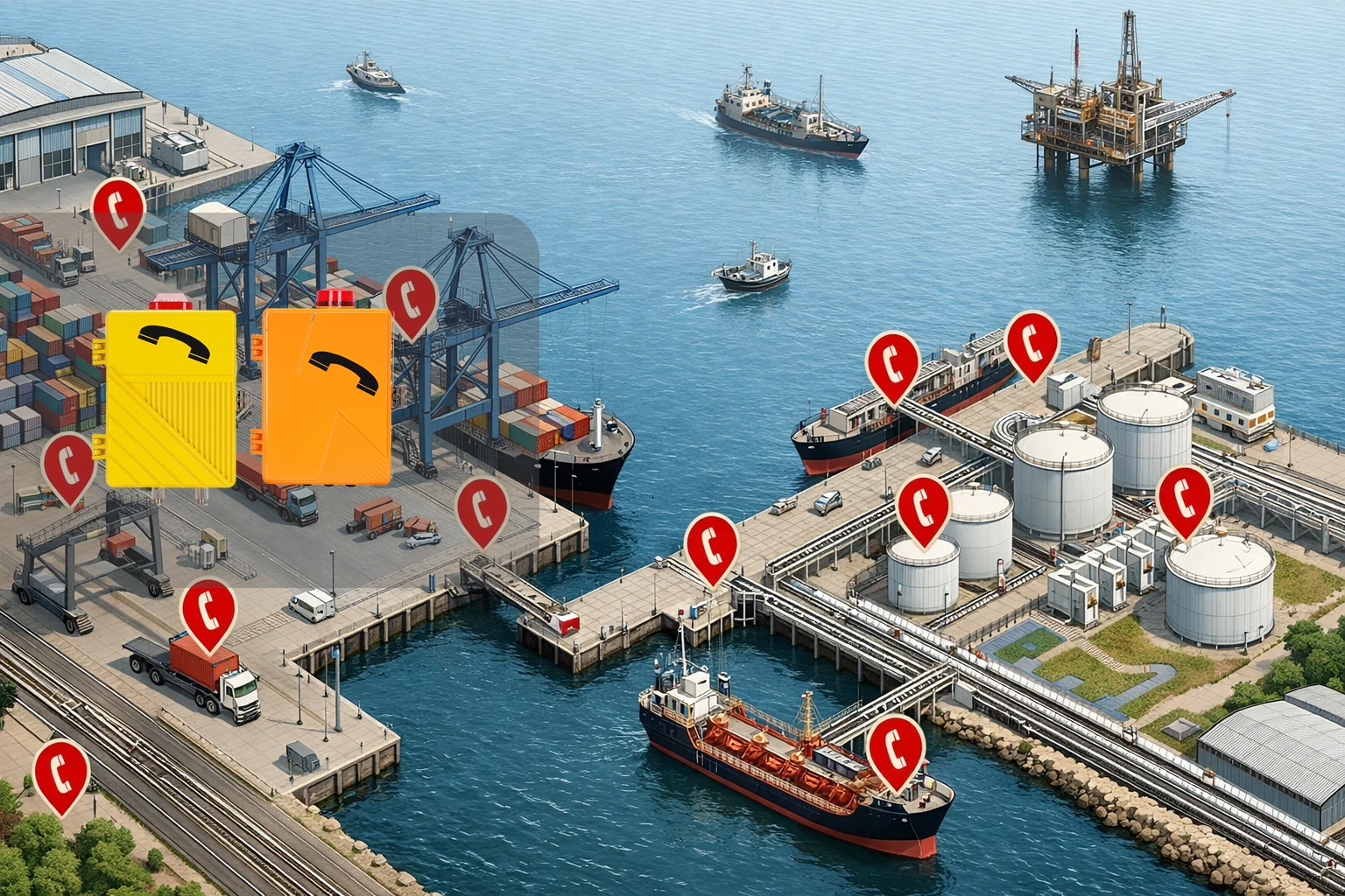 工业电话在海上平台与管廊场景中的部署方式