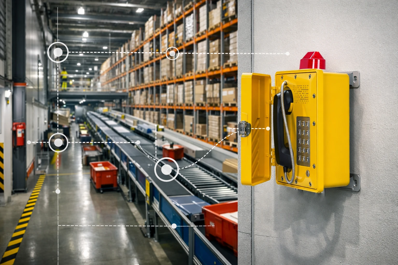 工业电话在仓储与物流中心的应急通信应用