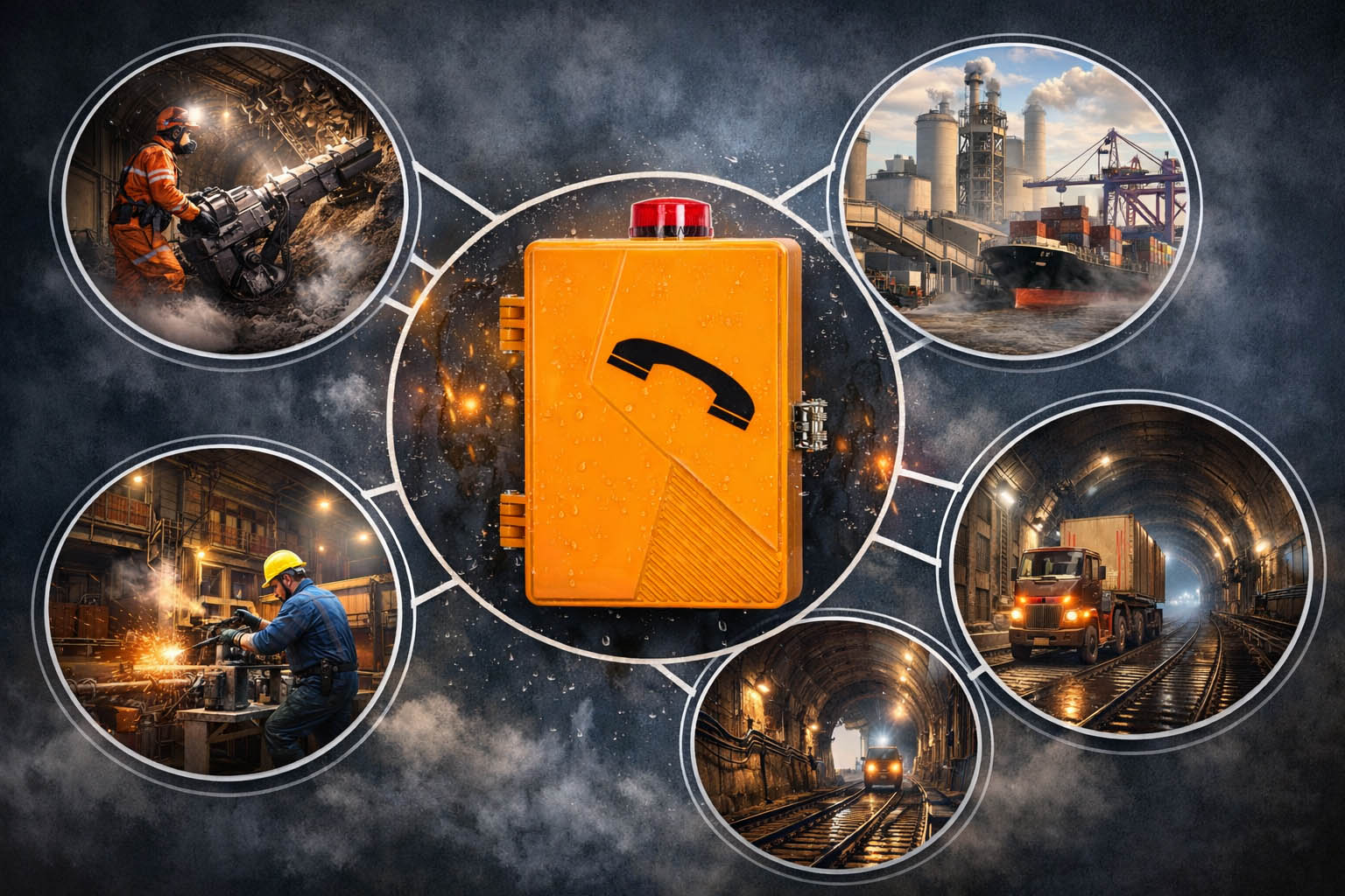 工业防水电话跨多种极端行业的广泛应用