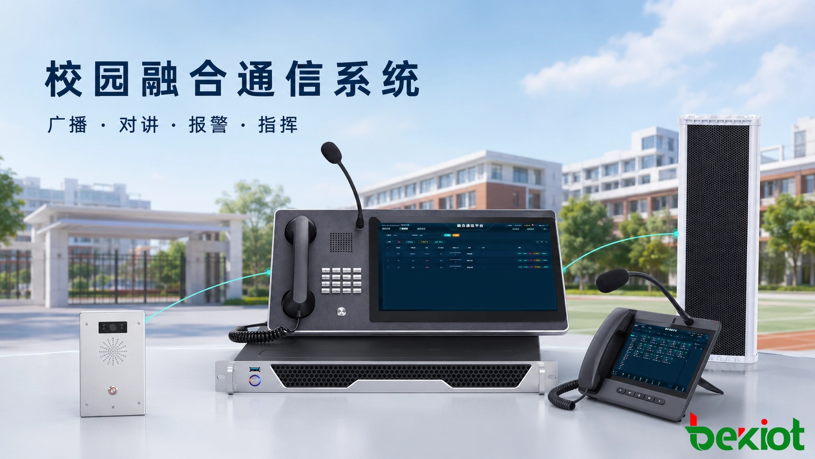校园融合通信系统解决方案｜广播、对讲、电话与应急指挥一体化