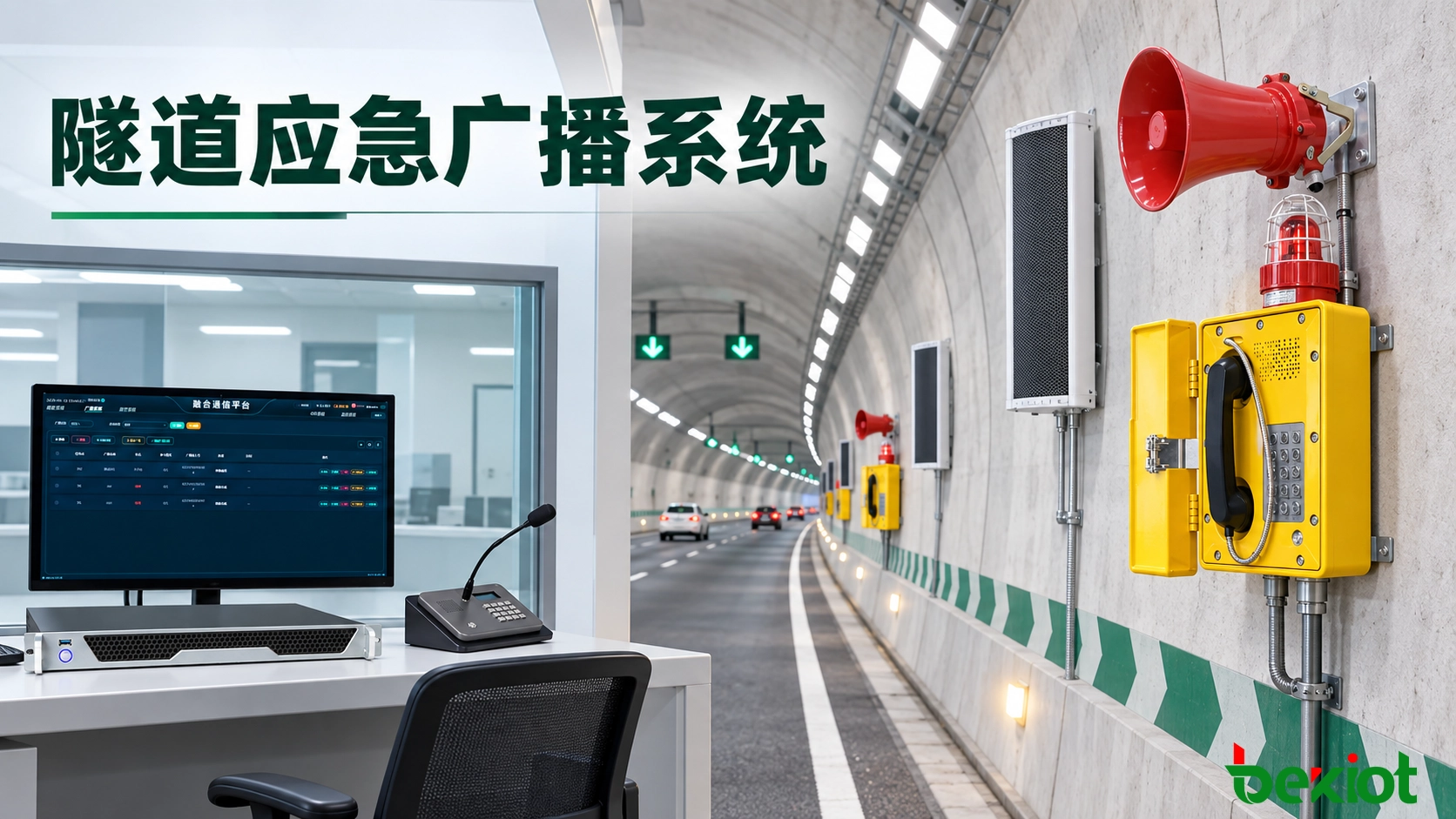  隧道应急广播系统：分区播报、事故联动与冗余设计