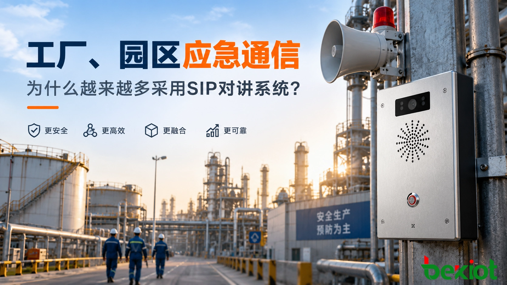 工厂、园区应急通信为什么越来越多采用SIP对讲系统？